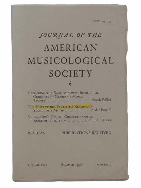 Journal of the American Musicological Society: Vol. 49, No. 2, Summer 1996