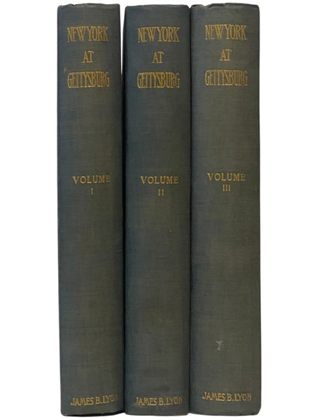 Final Report on the Battlefield of Gettysburg., in Three Volumes (New York Monuments Commission for the Battlefields of Gettysburg and Chattanooga.) [New York at Gettysburg July 1-2-3-1863 Vols. 1, 2, & 3 / I, II, and III]