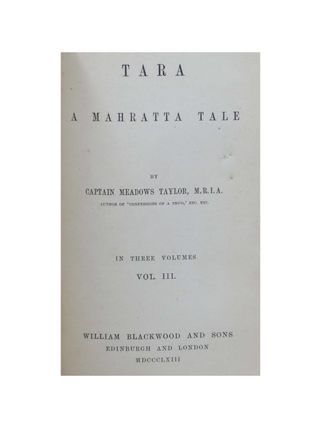 Tara: A Mahratta Tale