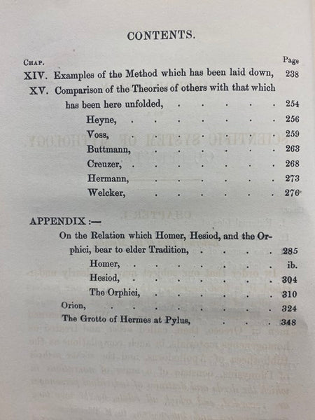 Introduction to a Scientific System of Mythology.