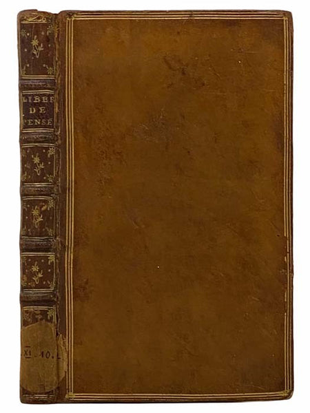 Essai sur la Liberte de Produire ses Sentimens [with] Pensees sur l'Interpretation de la Nature.