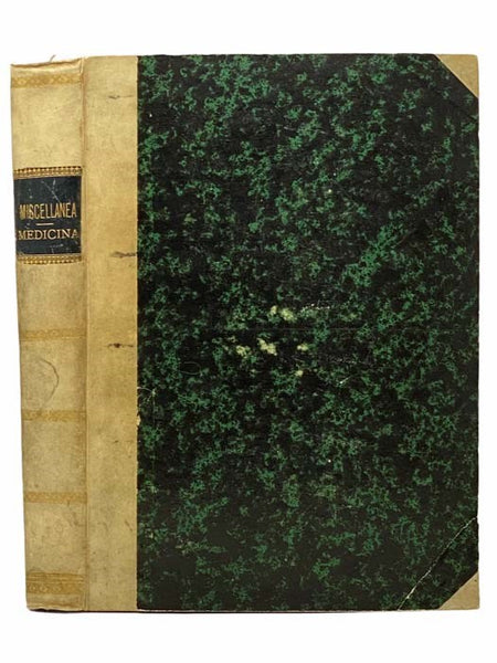 Bound Volume of 11 Italian Medical Pamphlets and Offprints, with Emphasis on Experimental Physiology, 1878-86: Le Cortecce di China Nella Farmacia Fino ad Oggi e la Ragione della Preparazione dell'Eclemma Chinacea...; Gli Ospedali e il Darwinismo; Analis…