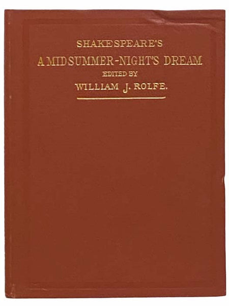 Shakespeare's Comedy of A Midsummer-Night's Dream (English Classics Series)