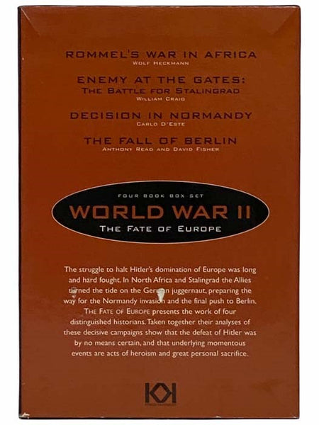 World War II:The Fate of Europe Four Book Box Set (The Fall of Berlin, Rommel's War in Africa, Decision in Normandy, Enemy at the Gates: The Battle for Stalingrad)