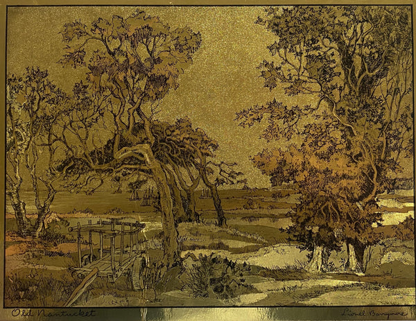 [Four] Gold-Etch Prints from the Lionel Barrymore Gallery of Art Treasures