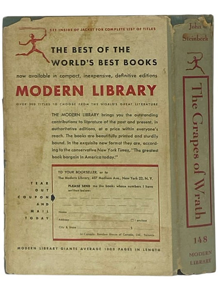 The Grapes of Wrath (The Modern Library, No. 148)