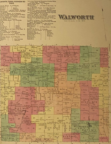 Atlas of Wayne Co. [County] New York. From Actual Surveys and Official Records