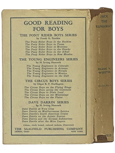 Jack the Runaway; or, On the Road with a Circus
