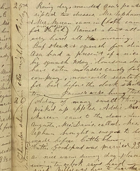 1840s Manuscript Ledger/Journal