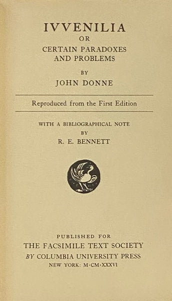 Ivvenilia; or, Certain Paradoxes and Problems, Reproduced from the First Edition, with a Biographical Note [Juvenilia]