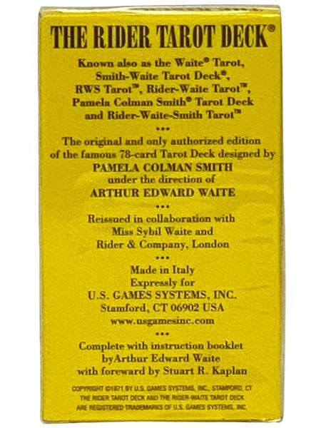 The Rider Tarot Deck [Waite, Smith-Waite, RWS, Rider-Waite, Pamela Coleman Smith, Rider-Waite-Smith]