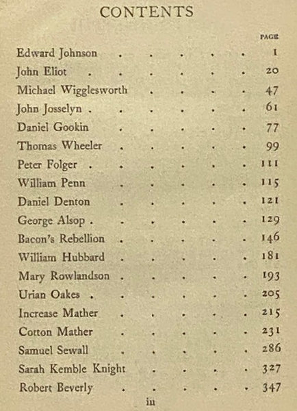 Colonial Prose and Poetry: The Beginnings of Americanism, 1650-1710 (Volume II)
