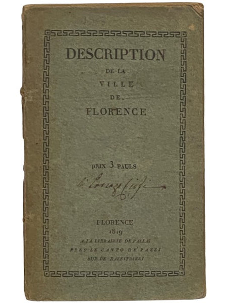 Description de la Ville de Florence