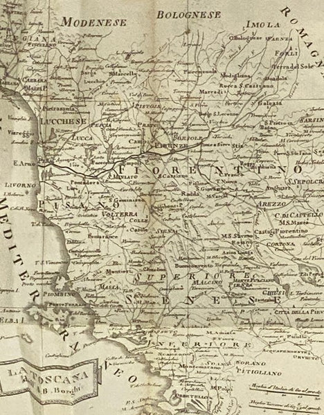 Nouveau Guide de Florence et ses Environs, Compris la Vallombrosa, Alvernia et Camaldule, avec la Description de la Galerie des Statues et de Celle du Palais Pitti, du Gabinet Physique Ec. Ec., Ornee de Vues et Statues Plan de la Ville et Carte de la Tos…