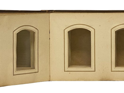 19th Century Photograph Album with Decorative Brass Clasps, Embossed Design with Inlays, Gilt Gauffered Edges
