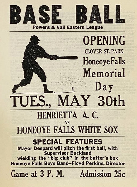 Take 'Em into Camp! The History of the Husky Farmers and Baseball in Honeoye Falls, N.Y. [New York]
