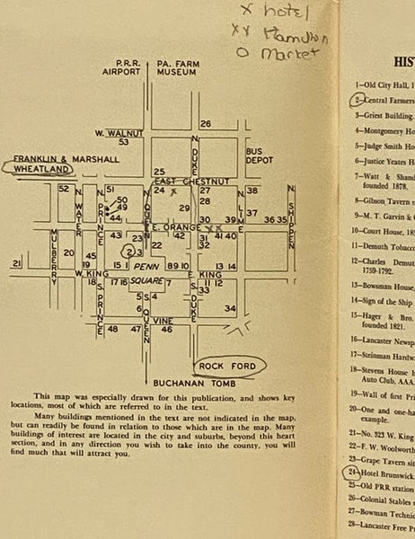 Historic Heart of Lancaster: A Do-It-Yourself Guide for a Walking Tour of the Central Section of Lancaster, Pennsylvania, America's Oldest Inland City and County Seat of the Garden Spot of the World