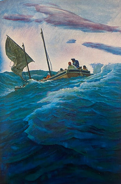 The Bounty Trilogy: Comprising the Three Volumes -- Mutiny on the Bounty; Men Against the Sea; Pitcairn's Island (Wyeth Edition)