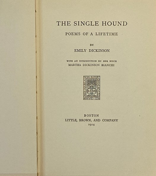 The Single Hound: Poems of a Lifetime