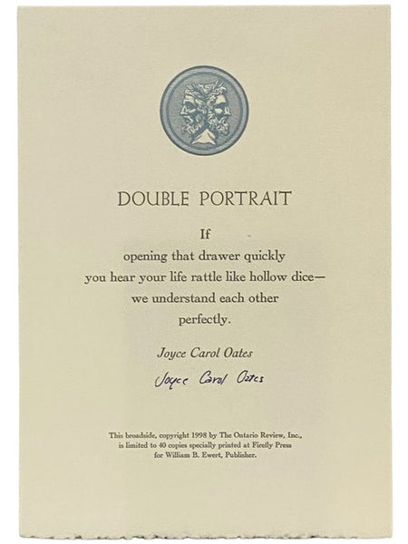 Broadside: Double Portrait