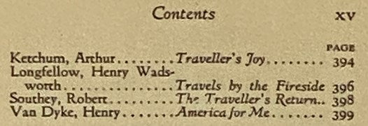 The Traveler's Book of Verse