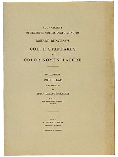 The Lilac: A Monograph