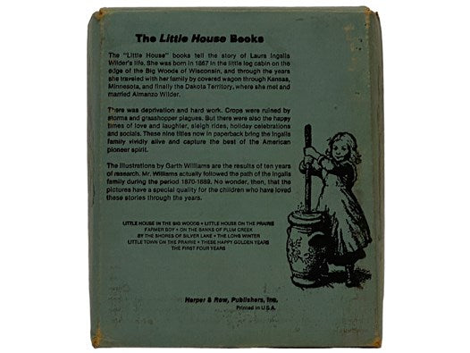 The Complete Set of Laura Ingalls Wilder's Little House Books, in Nine Volumes: Little House in the Big Woods; Farmer Boy; Little House on the Prairie; On the Banks of Plum Creek; By the Shores of Silver Lake; The Long Winter; Little Town on the Prairie;…
