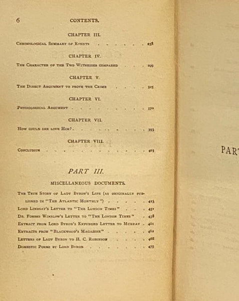 Lady Byron Vindicated: A History of they Byron Controversy, from Its Beginning in 1816 to the Present Time