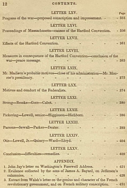 The Public Men of the Revolution. Including Events from the Peace of 1783 to the Peace of 1815. In a Series of Letters, with a Biographical Sketch of the Author, and Additional Notes and References by His Son