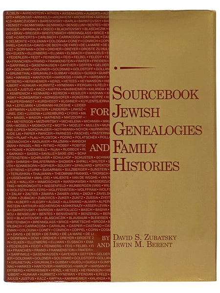 Sourcebook for Jewish Genealogies and Family Histories