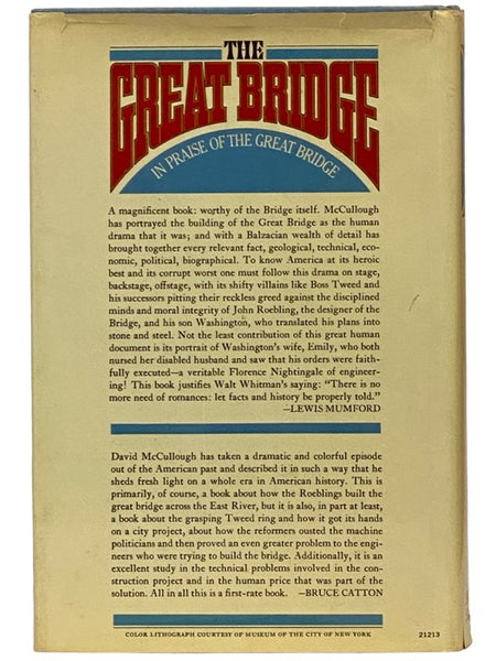 The Great Bridge: The Epic Story of the Building of the Brooklyn Bridge