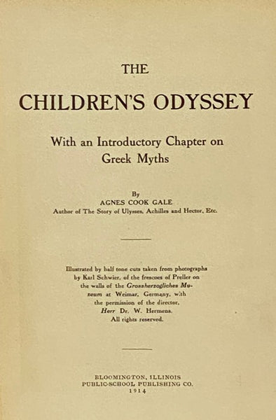 The Children's Odyssey, with an Introductory Chapter on Greek Myths