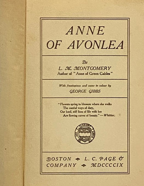 Anne of Avonlea (The Anne of Green Gables Series)