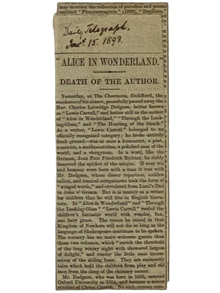 Alice's Adventures in Wonderland