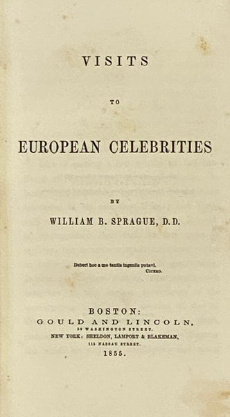 Visits to European Celebrities