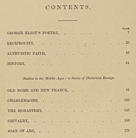 George Eliot's Poetry and Other Studies
