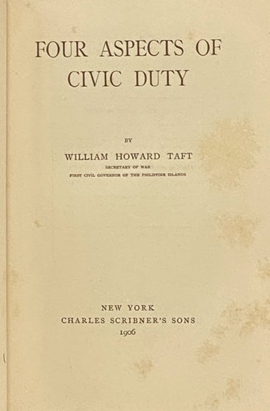 Four Aspects of Civic Duty (Yale Lectures on the Responsibilities of Citizenship)