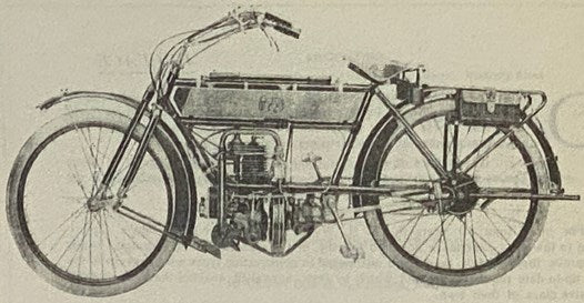 The New Model 2 1/2 HP Two-Speed -- Shaft-Driven Light-Weight F.N. Motor-Bicycle (Fabrique Nationale d'Armes de Guerre Herstal near Liege)