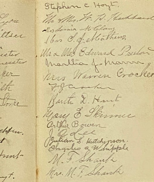 Allen Macy Dulles and Family's Autograph Book, February 14, 1906