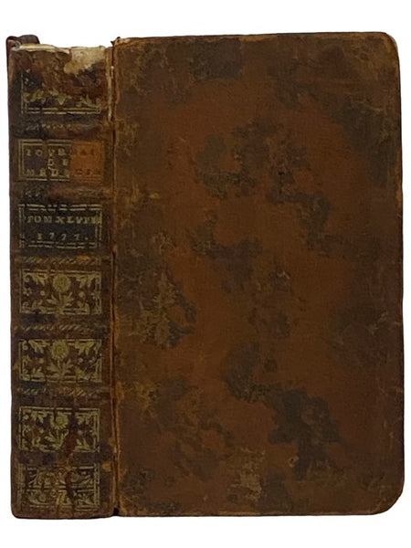 Journal De Medecine, Chirurgie, Pharmacie, &c., Juillet-Decembre, 1777, Tome XLVIII [FRENCH TEXT]