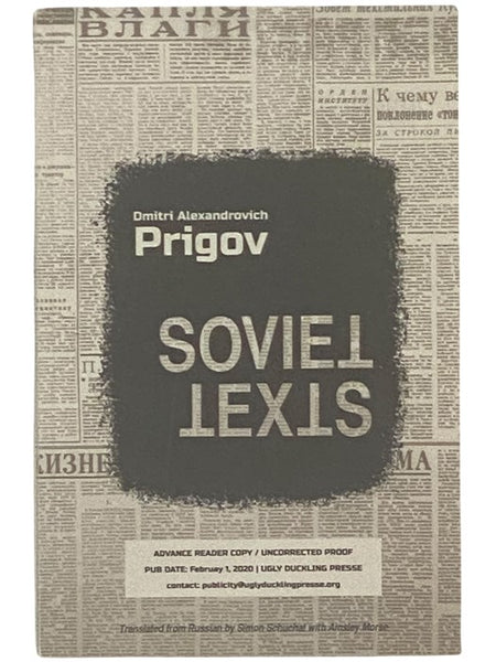 Soviet Texts (Advance Reader Copy / Uncorrected Proof)
