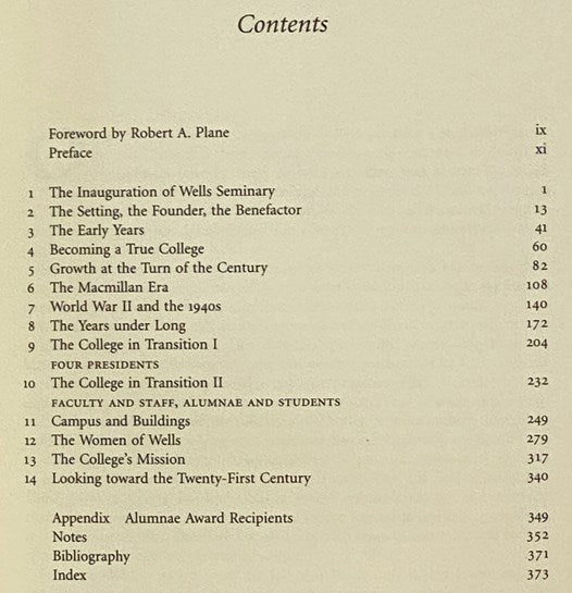 Wells College: A History