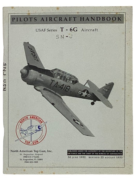 Pilots Aircraft Handbook: USAF Series T-6G Aircraft [Flight Handbook]