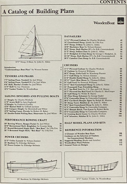 Fifty Wooden Boats: A Catalog of Building Plans, Volume I [1]