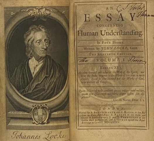 An Essay Concerning Human Understanding; with Thoughts on the Conduct of the Understanding. Collated with Desmaizeaux's Edition. To which is prefixed, the Life of the Author. in Three Volumes.