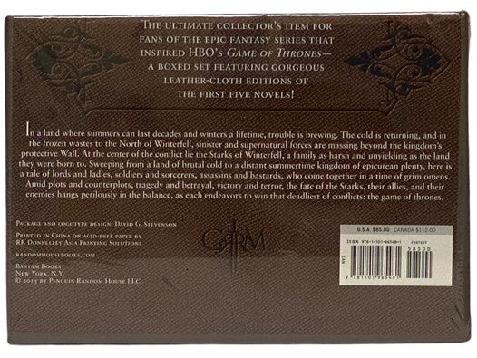 A Song of Ice and Fire Five Volume Boxed Set: A Game of Thrones; A Clash of Kings; A Storm of Swords; A Feast for Crows; A Dance with Dragons
