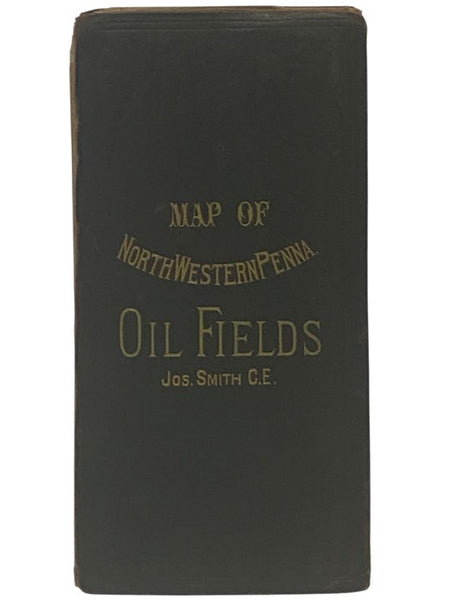North Western Pennsylvania Oil Fields. 56 x 70 Linen-Backed Map. [Northwestern PA]