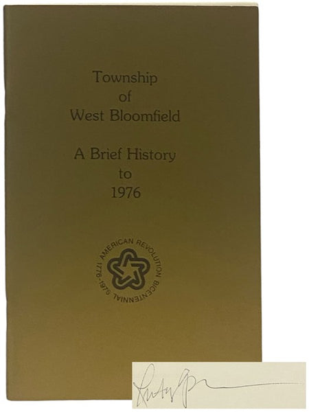 Township of West Bloomfield: A Brief History to 1976
