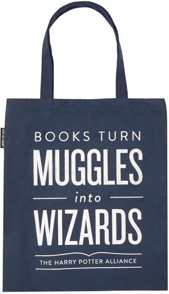 Books Turn Muggles into Wizards Tote Bag
