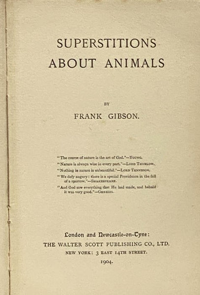 Superstitions About Animals